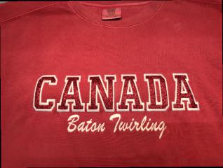 Canada Baton Twirling Comfort Colors Sweatshirt